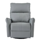 Power 270 Swivel Rocker Recliner Chair with USB Ports, Electric PU Small Recliners for Small Spaces