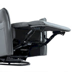 Power 270 Swivel Rocker Recliner Chair with USB Ports, Electric PU Small Recliners for Small Spaces