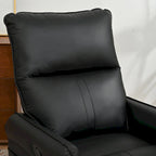 Power 270 Swivel Rocker Recliner Chair with USB Ports, Electric PU Small Recliners for Small Spaces