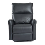 Power 270 Swivel Rocker Recliner Chair with USB Ports, Electric PU Small Recliners for Small Spaces