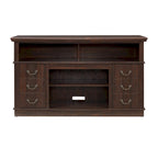 Traditional 60 TV Stand with Open and Closed Storage for TVs Up to 65