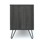 Grey 71.1  TV Stand with Fold-Out Cabinet, Regular Cabinet, and 2 Shelves for TVs Up to 79