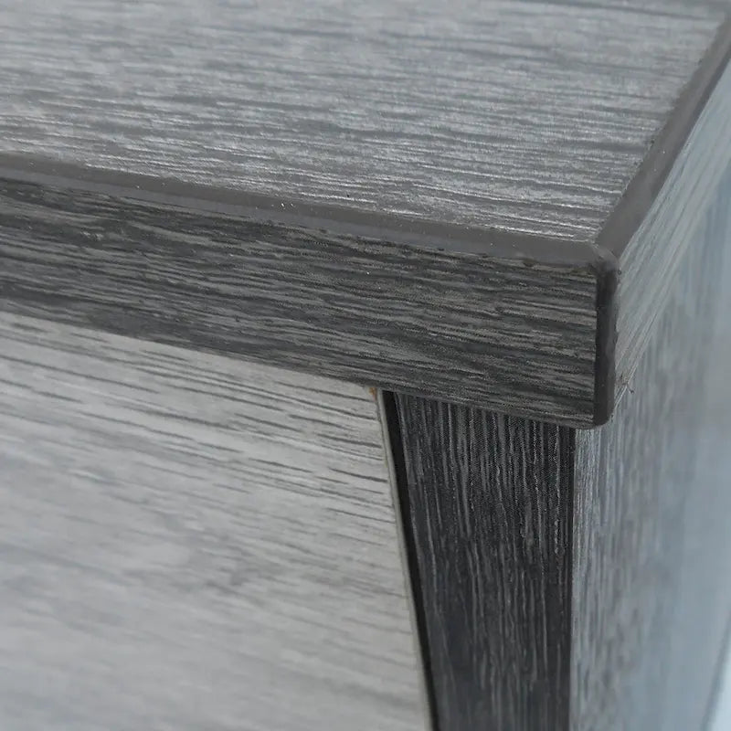 Grey 71.1  TV Stand with Fold-Out Cabinet, Regular Cabinet, and 2 Shelves for TVs Up to 79