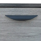 Grey 71.1  TV Stand with Fold-Out Cabinet, Regular Cabinet, and 2 Shelves for TVs Up to 79