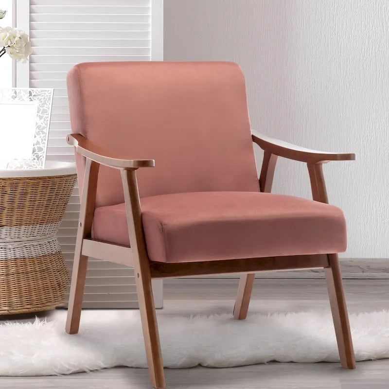 Living Room Chair with Solid Wood
