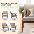 Living Room Chair with Solid Wood