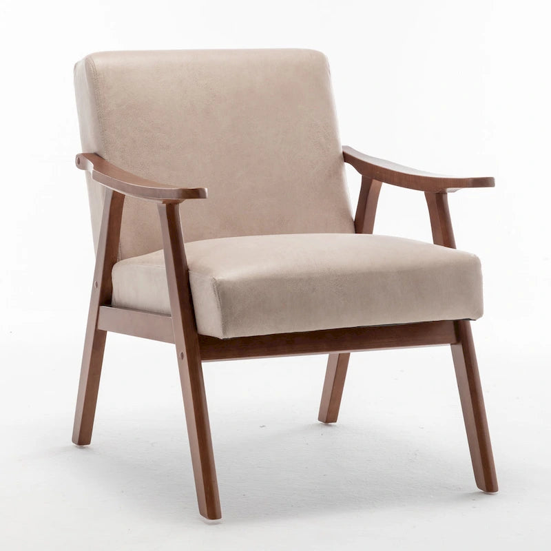 Living Room Chair with Solid Wood