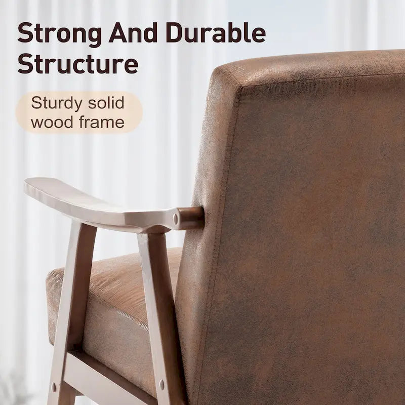 Living Room Chair with Solid Wood