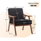 Living Room Chair with Solid Wood