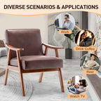 Living Room Chair with Solid Wood