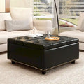 Modern Storage Coffee Table with Storage Doors for Living Room