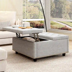 Modern Storage Coffee Table with Storage Doors for Living Room