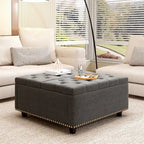 Modern Storage Coffee Table with Storage Doors for Living Room
