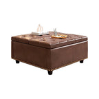 Modern Storage Coffee Table with Storage Doors for Living Room