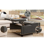 Modern Storage Coffee Table with Storage Doors for Living Room