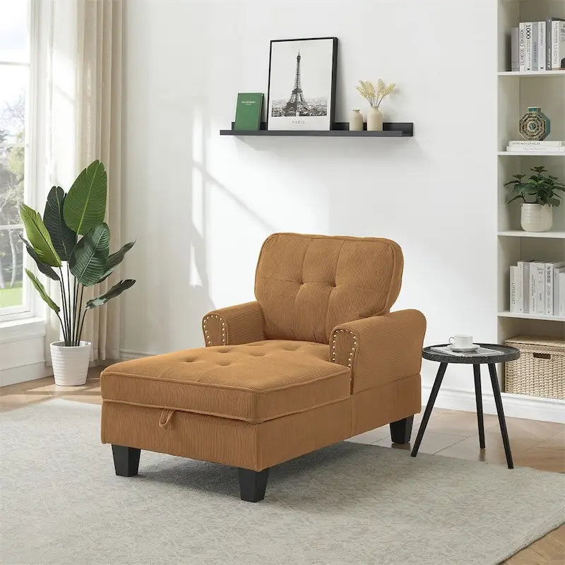 Chaise Lounge Indoor Sleeper Sofa Bed Chair Upholstered Lounge Chair