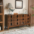 60.5  Modern Sideboard Buffet Cabinet with Storage, TV Media Console Table, Storage Cabinet with 4 Doors & Adjustable Shelves