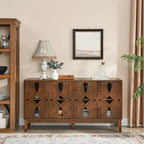 60.5  Modern Sideboard Buffet Cabinet with Storage, TV Media Console Table, Storage Cabinet with 4 Doors & Adjustable Shelves