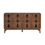 60.5  Modern Sideboard Buffet Cabinet with Storage, TV Media Console Table, Storage Cabinet with 4 Doors & Adjustable Shelves