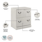 Saratoga Executive Desk, File Cabinet and Bookcases by Bush Furniture