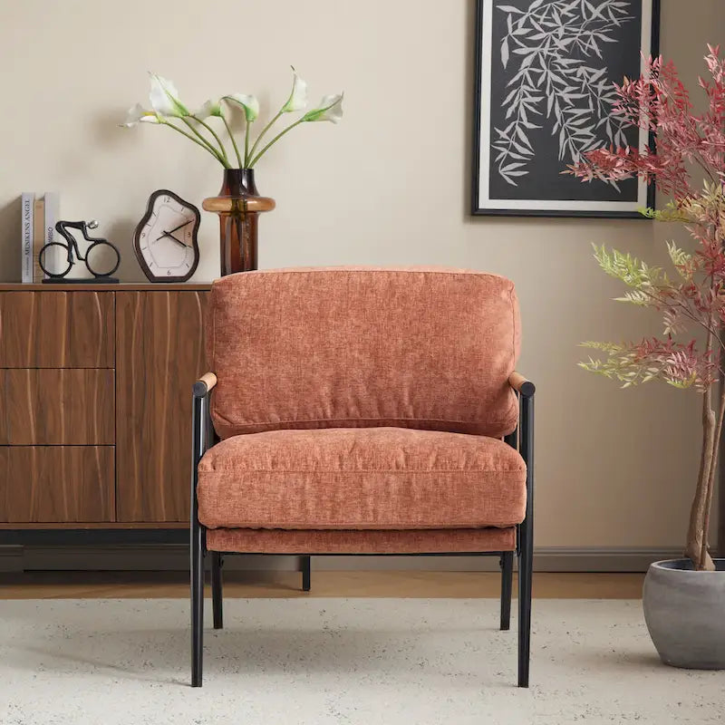 Varsts Modern Upholstered Accent Chair with Wood Frame, Emerald by Christopher Knight Home