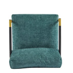 Varsts Modern Upholstered Accent Chair with Wood Frame, Emerald by Christopher Knight Home