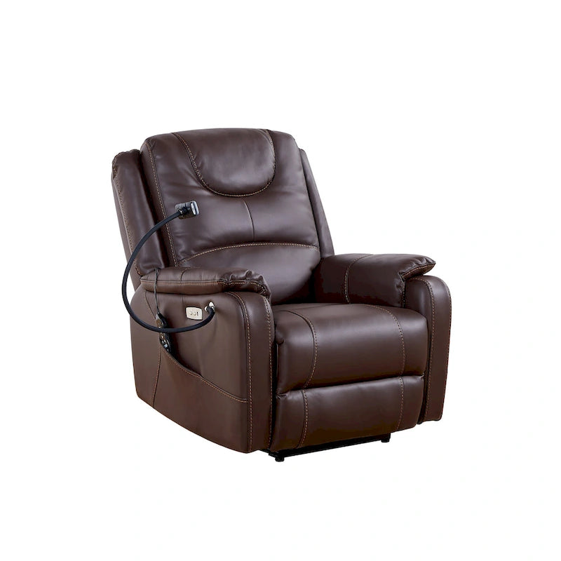 Christopher Knight Home - Liyasi Zero Gravity Power Recliner with Massage, Heating, USB Charging & Phone Holder