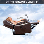 Christopher Knight Home - Liyasi Zero Gravity Power Recliner with Massage, Heating, USB Charging & Phone Holder