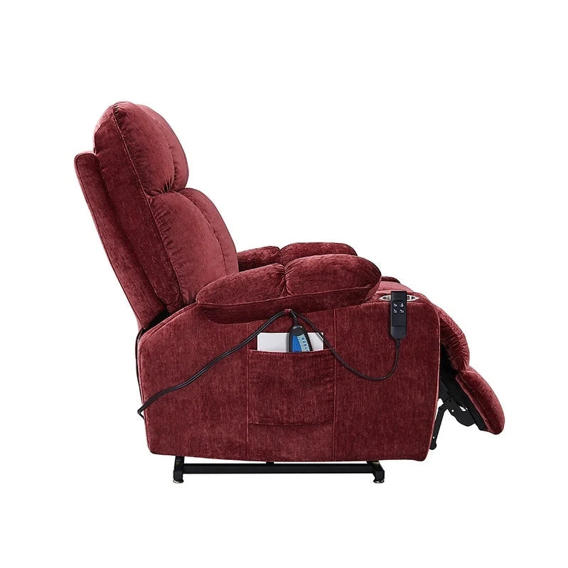 Christopher Knight Home Power Lift Recliner Chair for Elderly Infinite Position Lay Flat 180 with Heat Massage