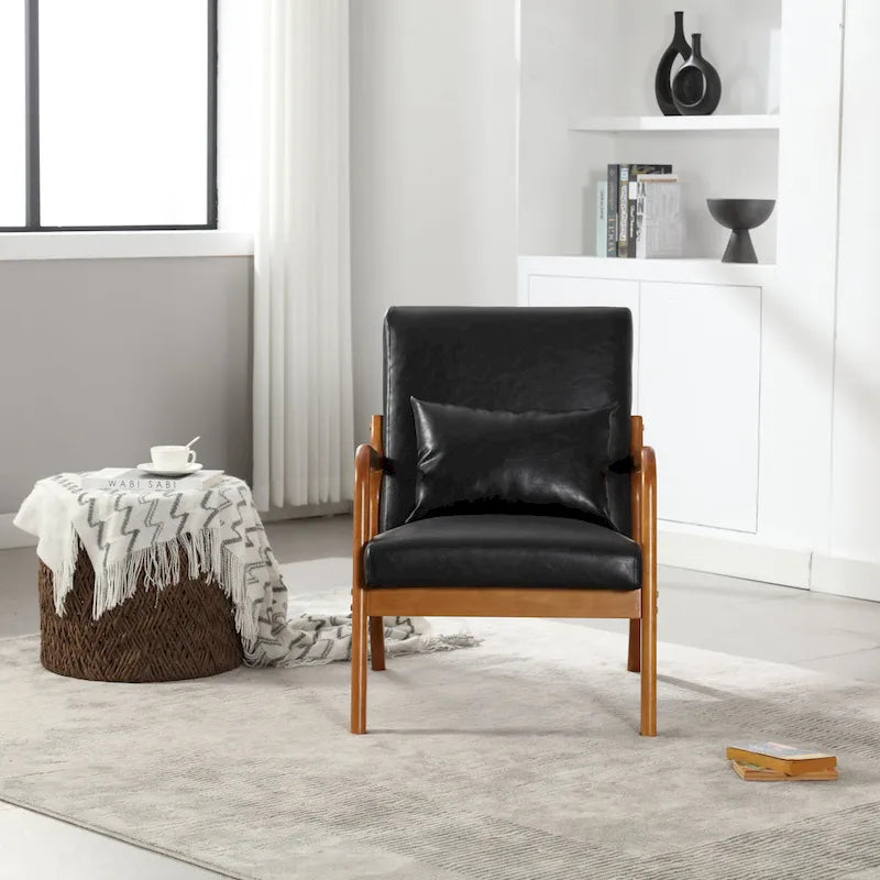 GDFStudio - Olivia Velvet Upholstered Accent Chair with Solid Wood Frame and Comfortable Cushion