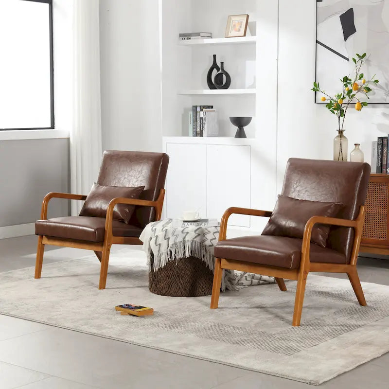 GDFStudio - Olivia Velvet Upholstered Accent Chair with Solid Wood Frame and Comfortable Cushion