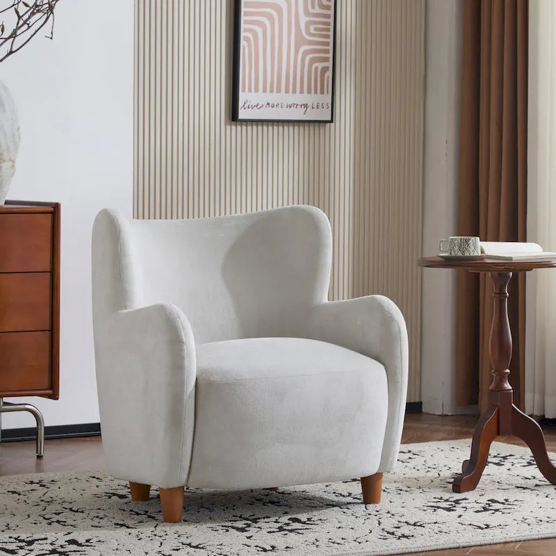 Bacho Fabric Wingback Accent Chair by Christopher Knight Home