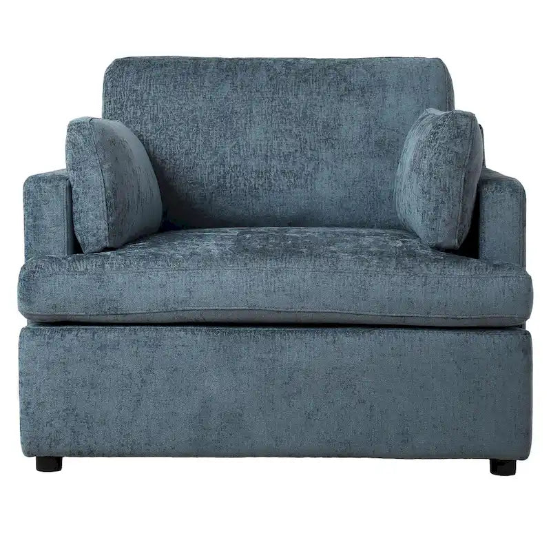 Naro Modern Fabric Accent Chair with Removable Cushion by Christopher Knight Home