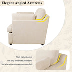 Naro Modern Fabric Accent Chair with Removable Cushion by Christopher Knight Home