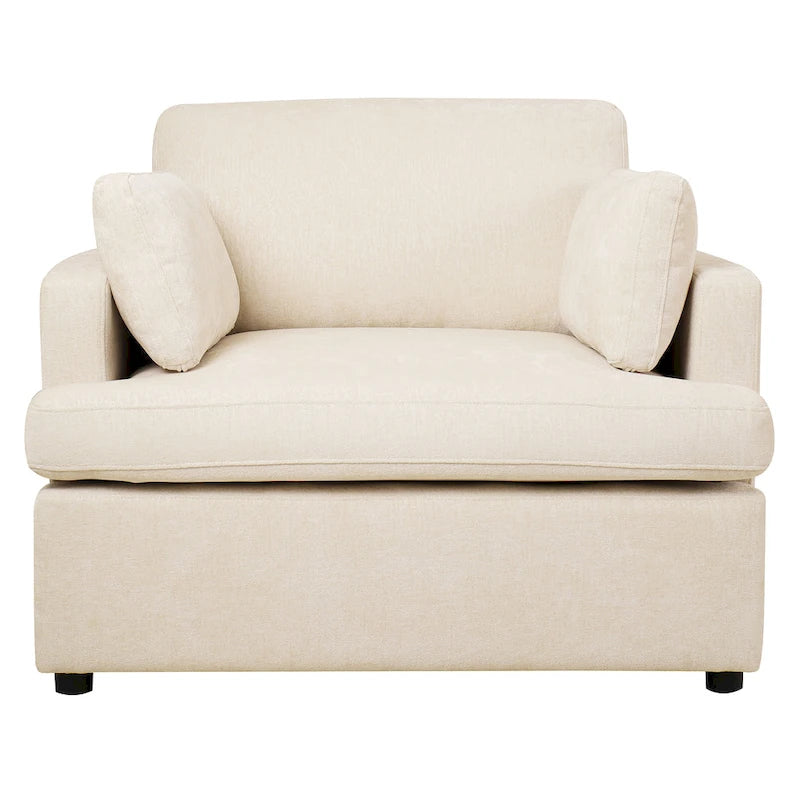 Naro Modern Fabric Accent Chair with Removable Cushion by Christopher Knight Home