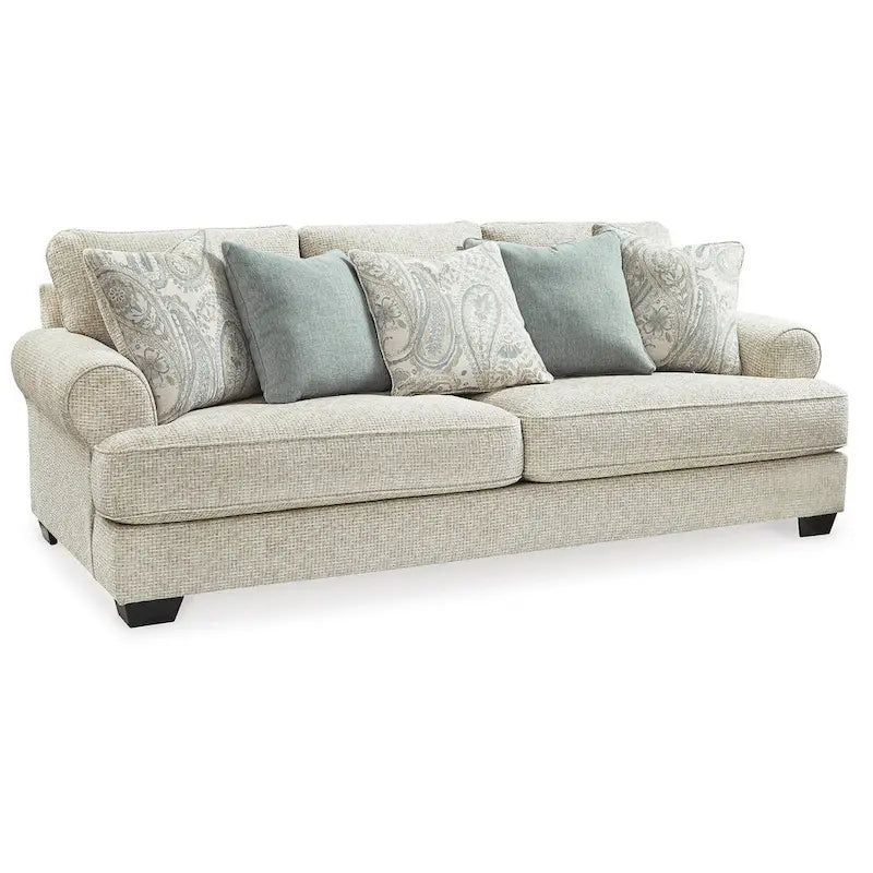 Signature Design by Ashley Monaghan Beige Sofa - 98  W x 45  D x 39  H