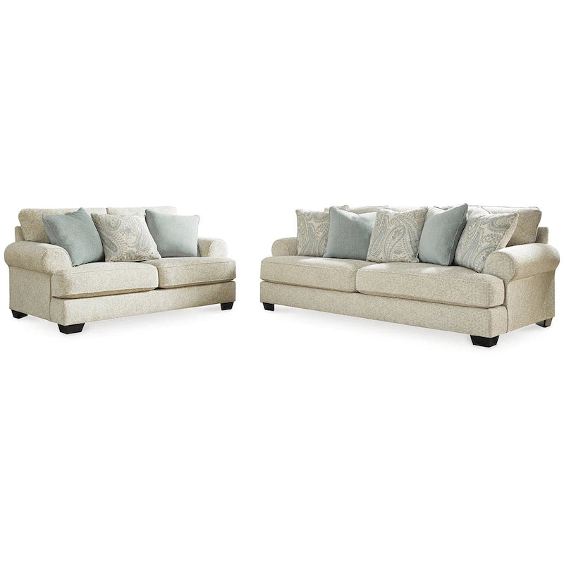 Signature Design by Ashley Monaghan Beige Sofa - 98  W x 45  D x 39  H