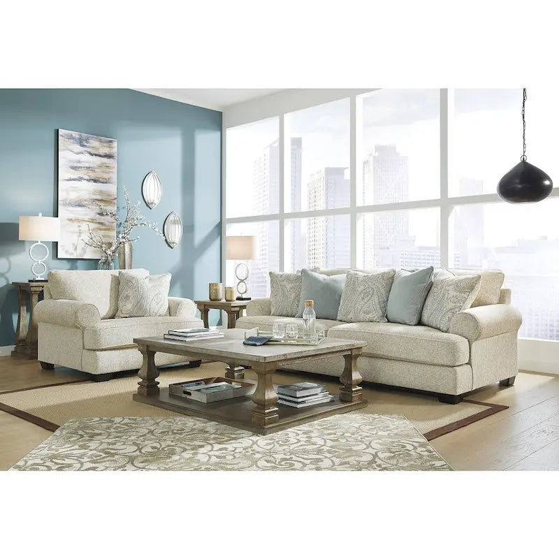Signature Design by Ashley Monaghan Beige Sofa - 98  W x 45  D x 39  H