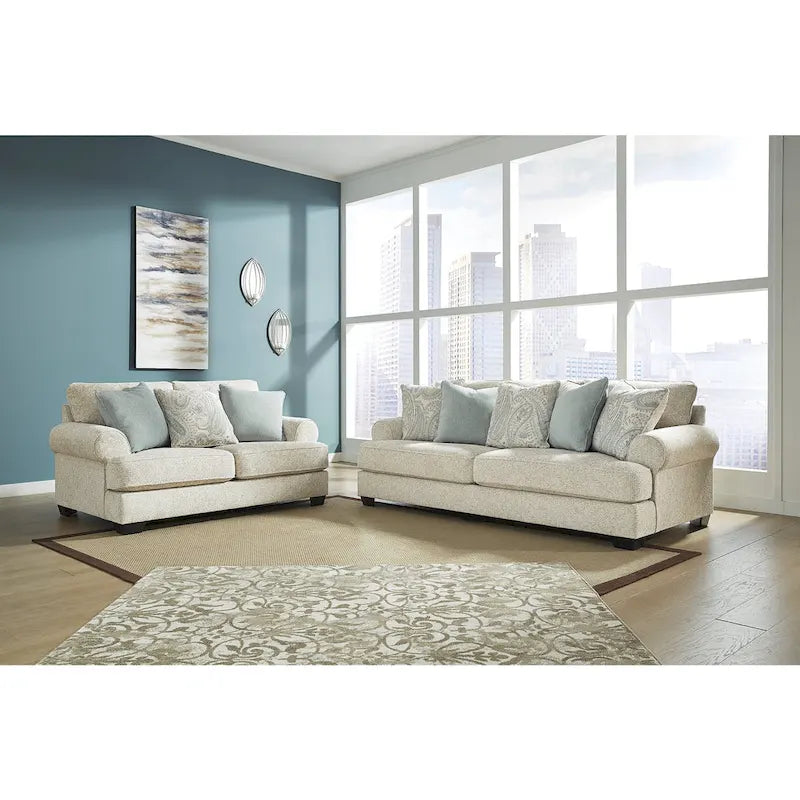 Signature Design by Ashley Monaghan Beige Sofa - 98  W x 45  D x 39  H