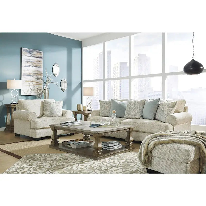 Signature Design by Ashley Monaghan Beige Sofa - 98  W x 45  D x 39  H