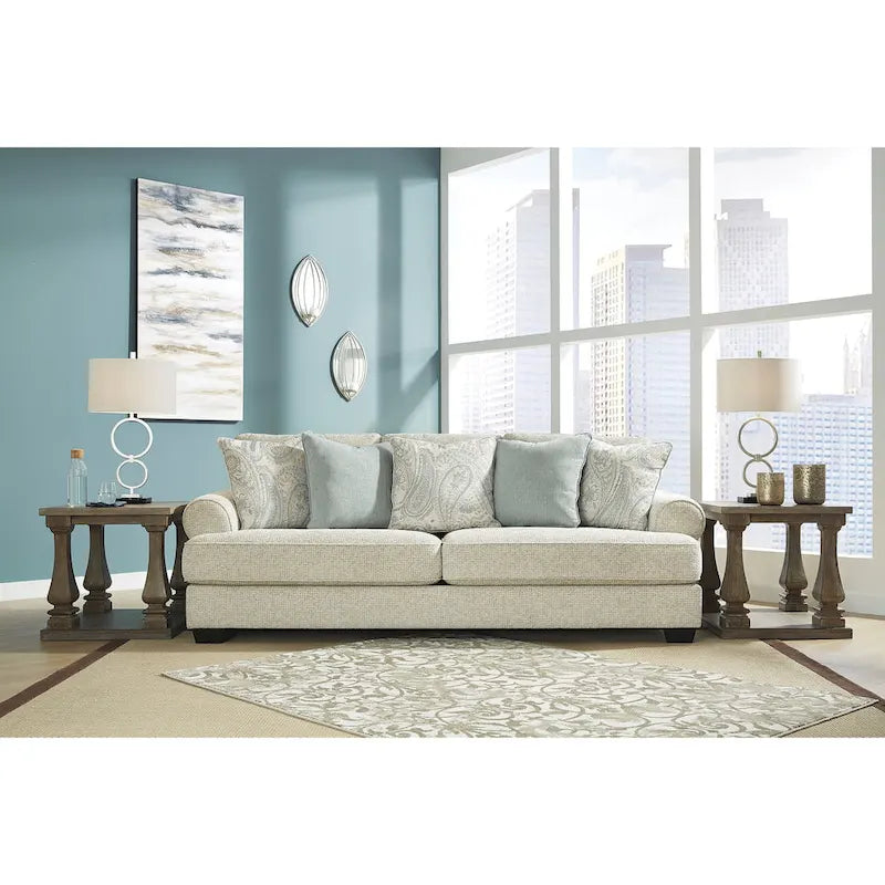 Signature Design by Ashley Monaghan Beige Sofa - 98  W x 45  D x 39  H