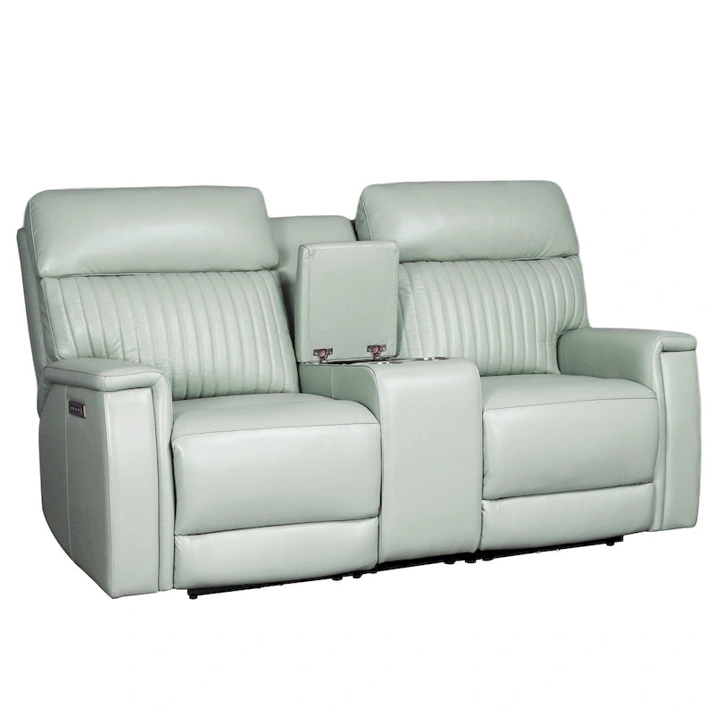 3-Piece Leather Zero Gravity Power Reclining Sofa Set with Power Headrest and Power Lumbar,USB&USB-C Port