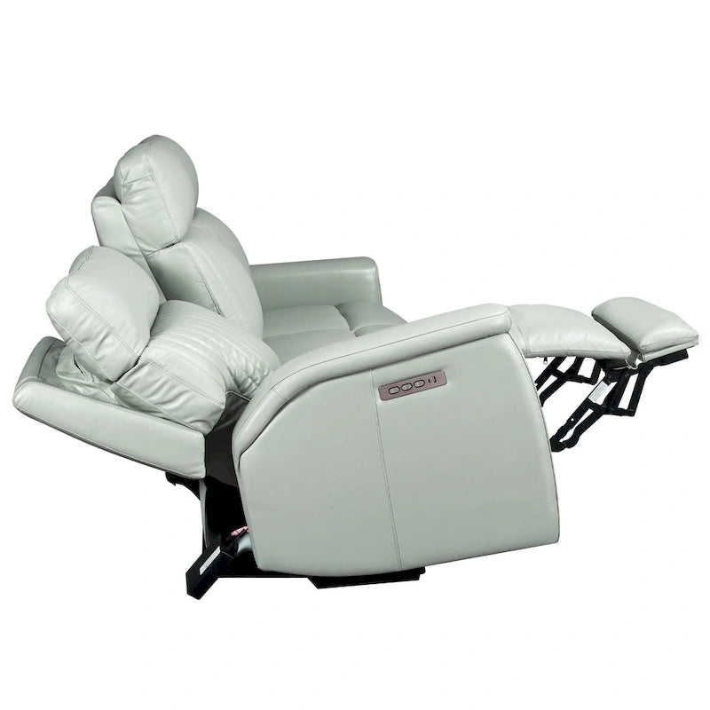 3-Piece Leather Zero Gravity Power Reclining Sofa Set with Power Headrest and Power Lumbar,USB&USB-C Port