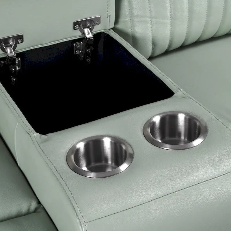 3-Piece Leather Zero Gravity Power Reclining Sofa Set with Power Headrest and Power Lumbar,USB&USB-C Port