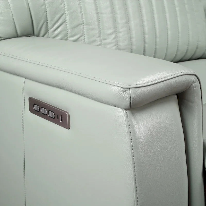 3-Piece Leather Zero Gravity Power Reclining Sofa Set with Power Headrest and Power Lumbar,USB&USB-C Port