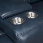 3-Piece Leather Zero Gravity Power Reclining Sofa Set with Power Headrest and Power Lumbar,USB&USB-C Port