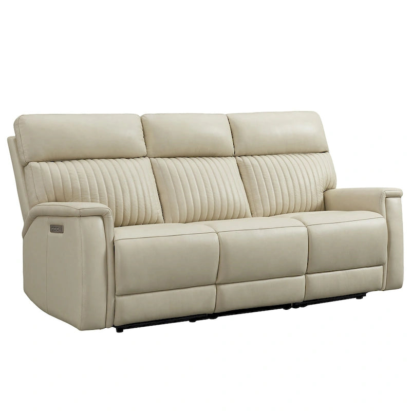 3-Piece Leather Zero Gravity Power Reclining Sofa Set with Power Headrest and Power Lumbar,USB&USB-C Port