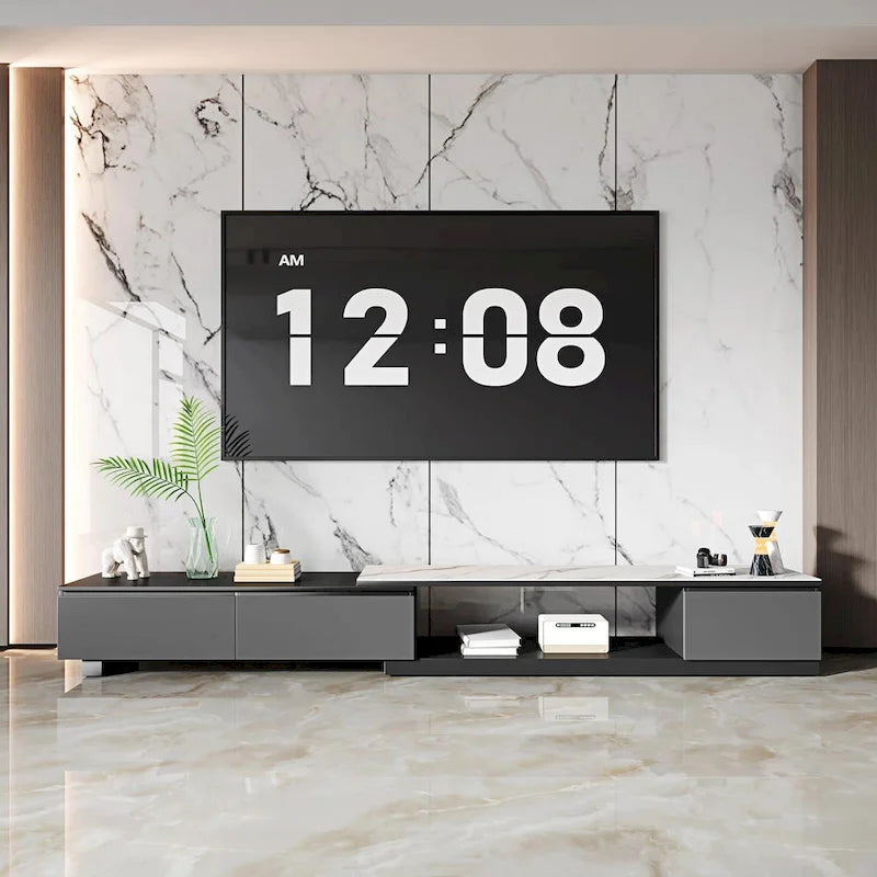 Extendable TV Stand Media Console With 3 Drawers - 75  - 122