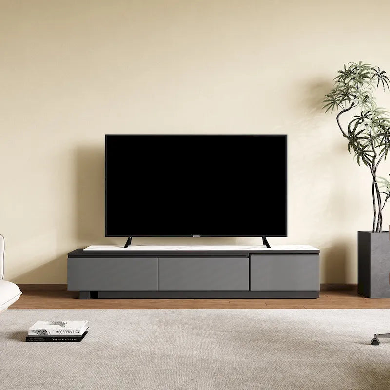 Extendable TV Stand Media Console With 3 Drawers - 75  - 122