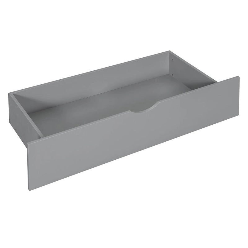 Wooden Platform Storage Bed Full Size Bed Frame with Storage Headboard